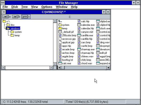 MS-Windows 3.1 FileMan